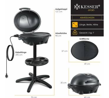 Produktbild Kesser Elektrogrill 2in1