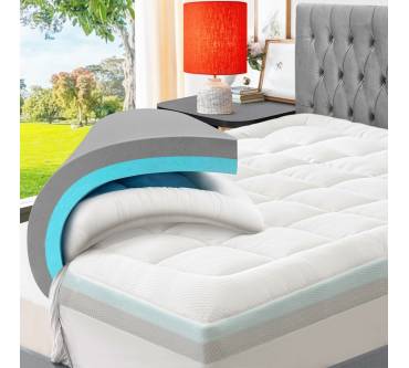 Produktbild Elemuse 10cm Memory-Schaum-Matratzen-Topper