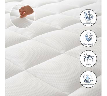 Produktbild Elemuse 10cm Memory-Schaum-Matratzen-Topper