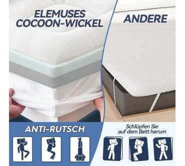 Produktbild Elemuse 10cm Memory-Schaum-Matratzen-Topper