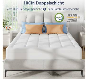 Produktbild Elemuse 10cm Memory-Schaum-Matratzen-Topper