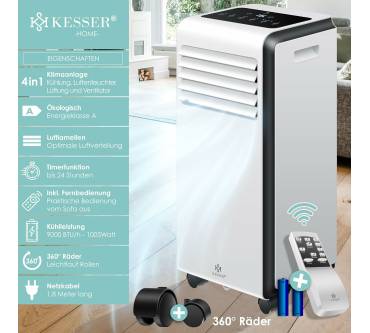 Produktbild Kesser Mobiles Klimagerät 4in1 (9000 BTU)