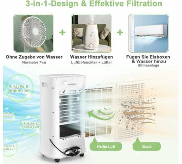 Produktbild Costway 3 in 1 Luftkühler (ES10122DE-WH-GM)