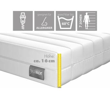 Produktbild Traumnacht XXL 7-Zonen Tonnentaschenfederkernmatratze (22 cm)