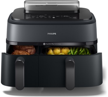 Produktbild Philips Airfryer 5000 Series Steam Dual Basket NA552/00