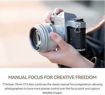 Produktbild TTArtisan 75mm F1.5 Swirly Bokeh