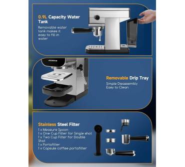 Produktbild Aigostar Espresso- und Kapselmaschine