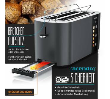 Produktbild Arendo Level Touch 4-Scheiben-Toaster