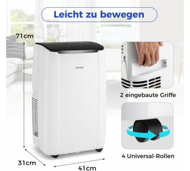 Produktbild Costway 12000BTU mobile Klimaanlage mit Abluftschlauch