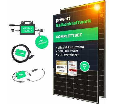 Produktbild priwatt Balkonkraftwerk Duo (890 Wp)