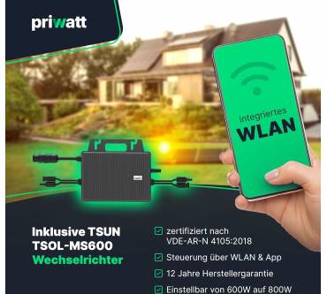 Produktbild priwatt Balkonkraftwerk Duo (890 Wp)