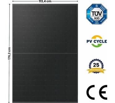 Produktbild Kleines Kraftwerk Duo Flachdach Komplettpaket (900Wp+) Bifazial