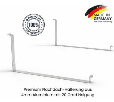 Produktbild Kleines Kraftwerk Duo Flachdach Komplettpaket (900Wp+) Bifazial