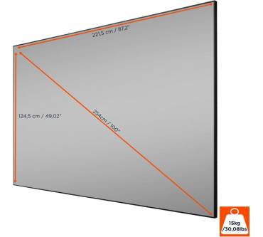 Produktbild Celexon HomeCinema Perform CLR UST-Rahmen-Hochkontrast-Leinwand 100“