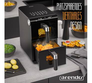 Produktbild Arendo Dual Vertical Airfryer mit Sichtfenster