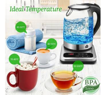 Produktbild ForMe ‎1017 - Elektrischer Wasserkocher aus Glas
