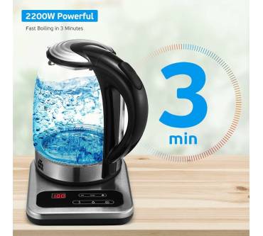 Produktbild ForMe ‎1017 - Elektrischer Wasserkocher aus Glas
