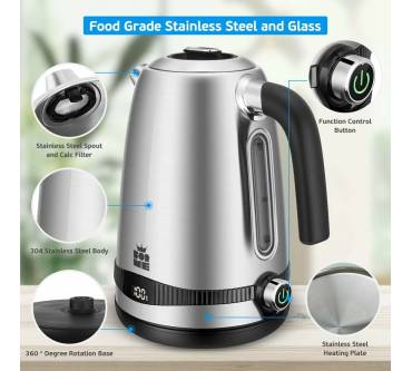 Produktbild ForMe 817 - Elektrischer Wasserkocher aus Edelstahl