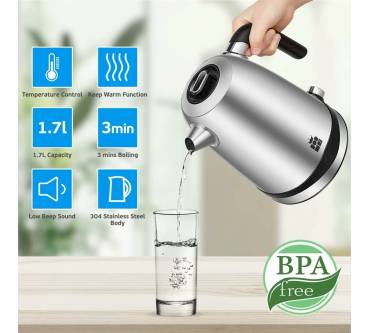 Produktbild ForMe 817 - Elektrischer Wasserkocher aus Edelstahl