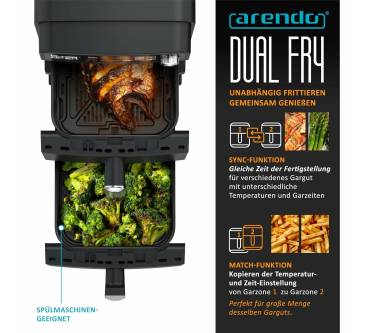 Produktbild Arendo Dual Vertical Airfryer