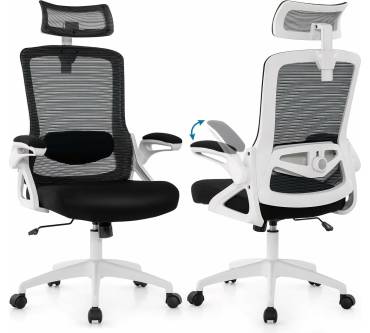 Produktbild Costway Bürostuhl mit verstellbarer Lendenstütze & Kopfstütze