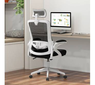 Produktbild Costway Bürostuhl mit verstellbarer Lendenstütze & Kopfstütze