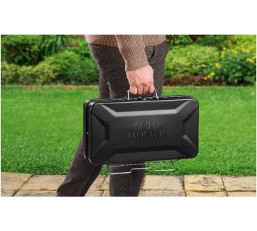 Produktbild Lidl Grillmeister Holzkohle Koffergrill