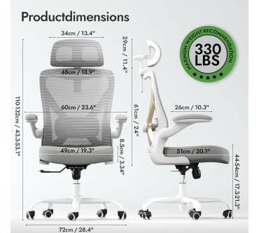 Produktbild Tralt Ergonomischer Bürostuhl