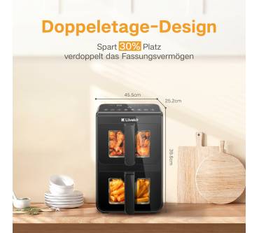 Produktbild Llivekit Heißluftfritteuse 10L Double Stack