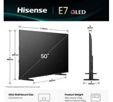 Produktbild Hisense 50E77Q