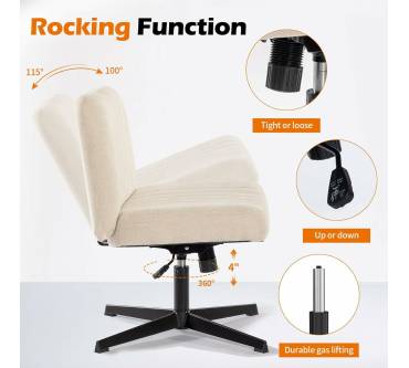 Produktbild Bosmiller Armless Bürostuhl