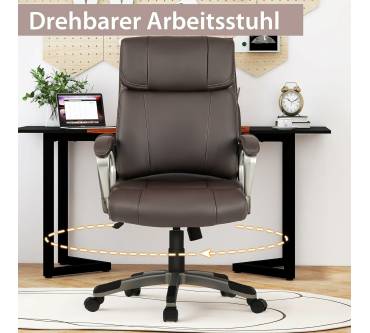 Produktbild Costway Schreibtischstuhl aus Kunstleder