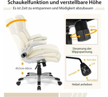 Produktbild Costway Chefsessel aus Kunstleder
