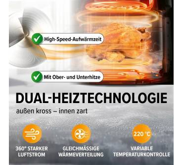 Produktbild Gourmetmaxx Heißluftfritteuse 7,5 L