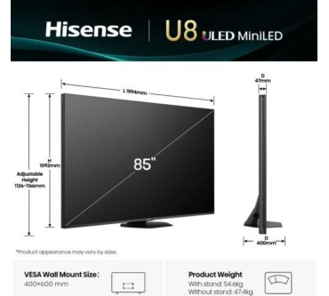 Produktbild Hisense 85U8Q
