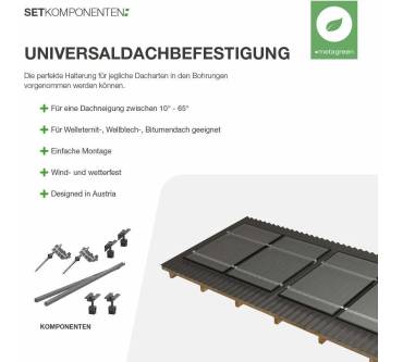 Produktbild Green Solar Balkonkraftwerk Universaldach 900/800 bifazial