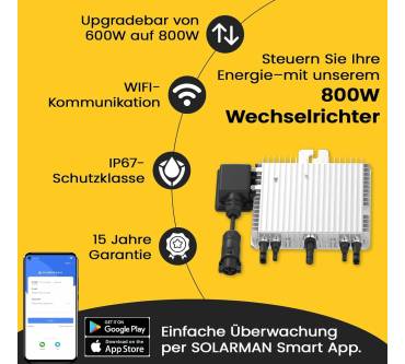 Produktbild EPP Solar 880W Balkonkraftwerk Bifazial Komplettset