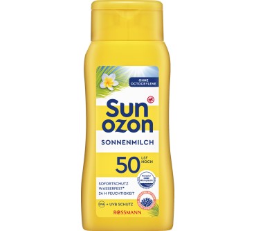 Produktbild Rossmann / Sun Ozon Sonnenmilch LSF 50 (ohne Octocrylene)