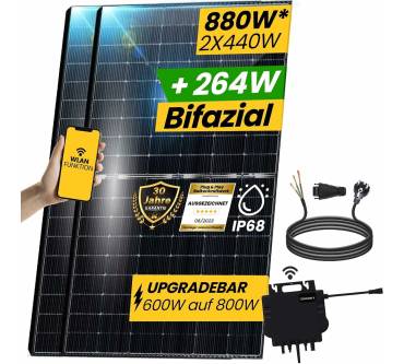 Produktbild EPP Solar 880 W Balkonkraftwerk (2 x 440 W)