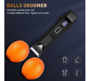 Produktbild Houpoo 2-In-1 Intimrasierer mit LED Anzeige & Licht