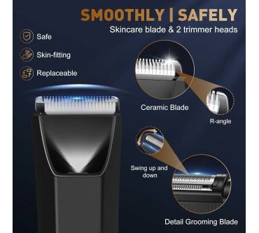 Produktbild Houpoo 2-In-1 Intimrasierer mit LED Anzeige & Licht