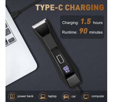 Produktbild Houpoo 2-In-1 Intimrasierer mit LED Anzeige & Licht