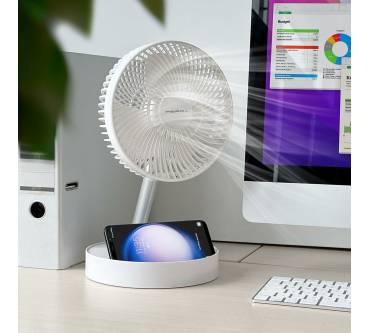 Produktbild Pearl 2in1-Akku-Tisch- & Standventilator (ZX-6672)