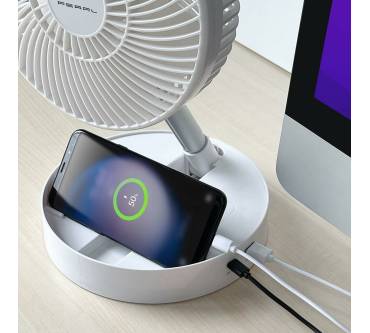 Produktbild Pearl 2in1-Akku-Tisch- & Standventilator (ZX-6672)