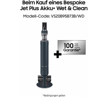 Produktbild Samsung Bespoke Jet Plus Akku+ Wet & Clean VS20B95B73B/WD