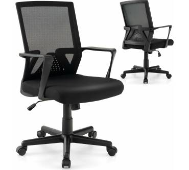 Produktbild Costway Bürostuhl mit Lordosenstütze und Wippfunktion