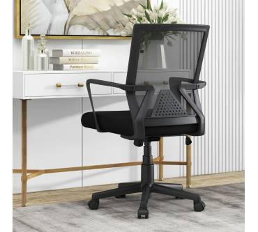 Produktbild Costway Bürostuhl mit Lordosenstütze und Wippfunktion