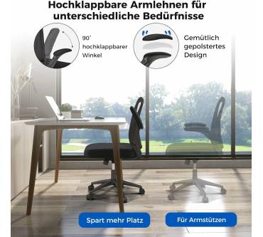 Produktbild Costway Bürostuhl mit hochklappbaren Armlehnen