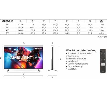 Produktbild Philips 65MLED910