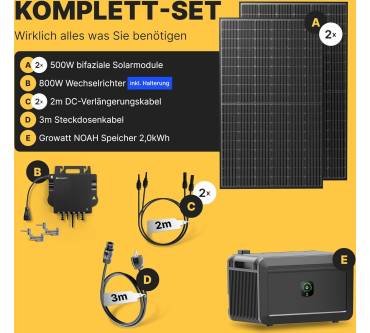 Produktbild Solakon onBasic 1000W + Growatt-Speicher